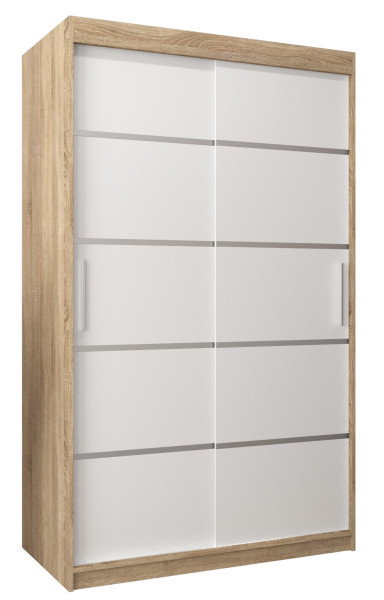 Szafa przesuwna Garderoba Verona 1 120 sonoma + biały 90091