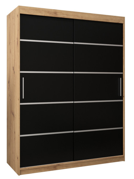 Szafa przesuwna Garderoba Verona 1 150 artisan + czarny 90588