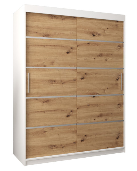 Szafa przesuwna Garderoba Verona 1 150 biały + artisan 90727