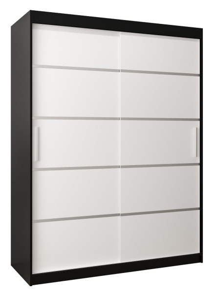 Szafa przesuwna Garderoba Verona 1 150 czarny + biały 90624