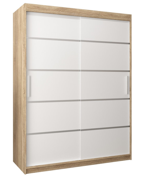 Szafa przesuwna Garderoba Verona 1 150 sonoma + biały 90068