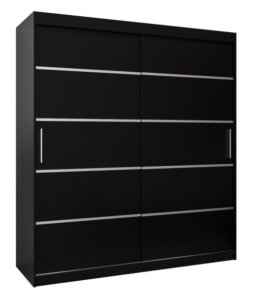 Szafa przesuwna Garderoba Verona 1 180 czarny + czarny 90750