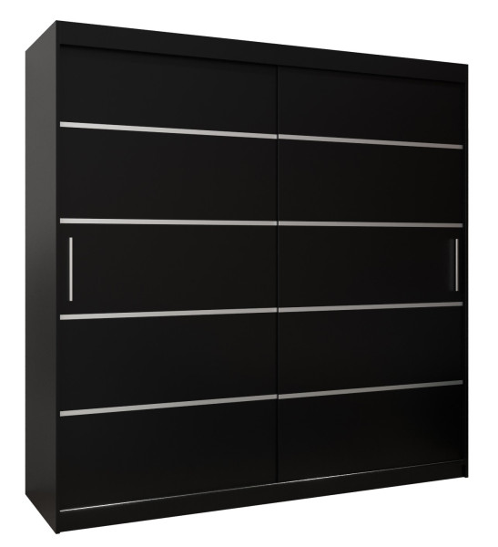 Szafa przesuwna Garderoba Verona 1 200 czarny + czarny 90187