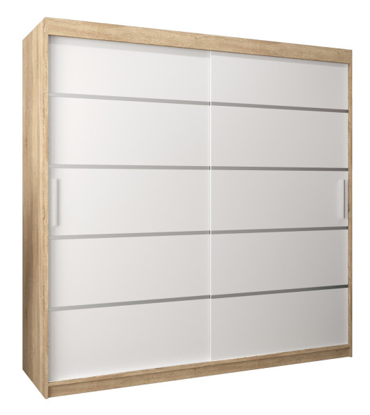 Szafa przesuwna Garderoba Verona 1 200 sonoma + biały 90608