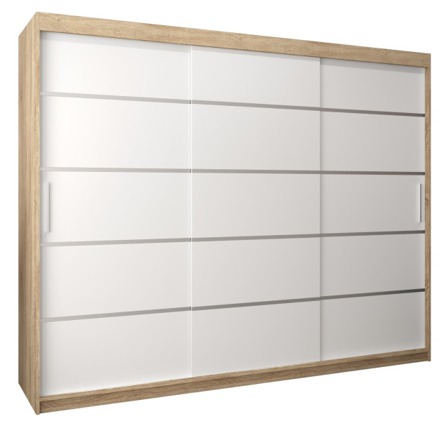 Szafa przesuwna Garderoba Verona 1 250 sonoma + biały 90175