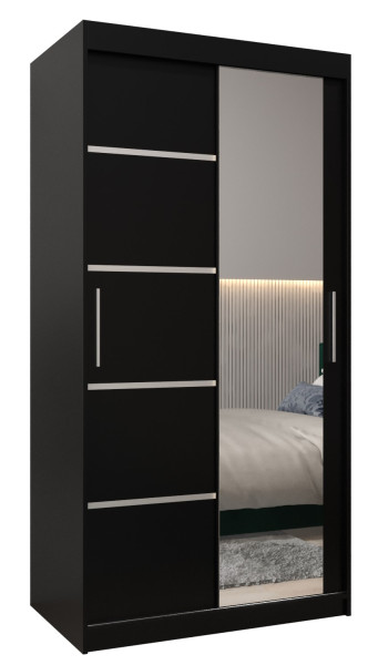 Szafa przesuwna Garderoba Verona 2 100 czarny + czarny 77657