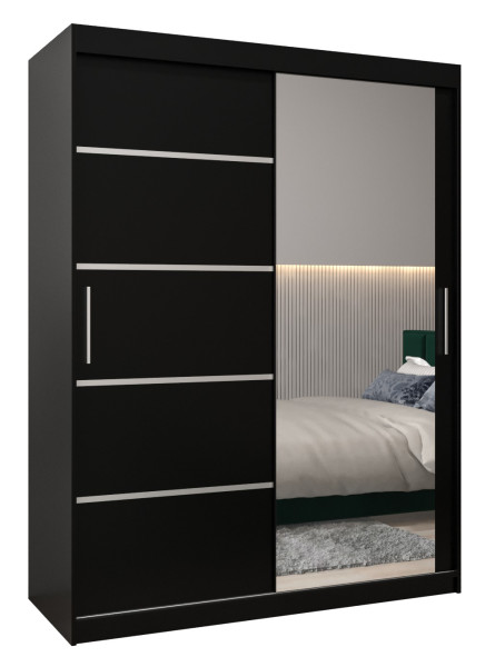 Szafa przesuwna Garderoba Verona 2 150 czarny + czarny 77646