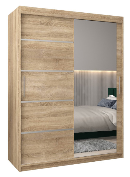 Szafa przesuwna Garderoba Verona 2 150 sonoma + sonoma 77698