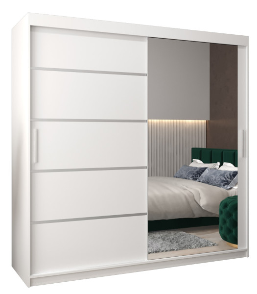 Szafa przesuwna Garderoba Verona 2 200 biały + biały 77676