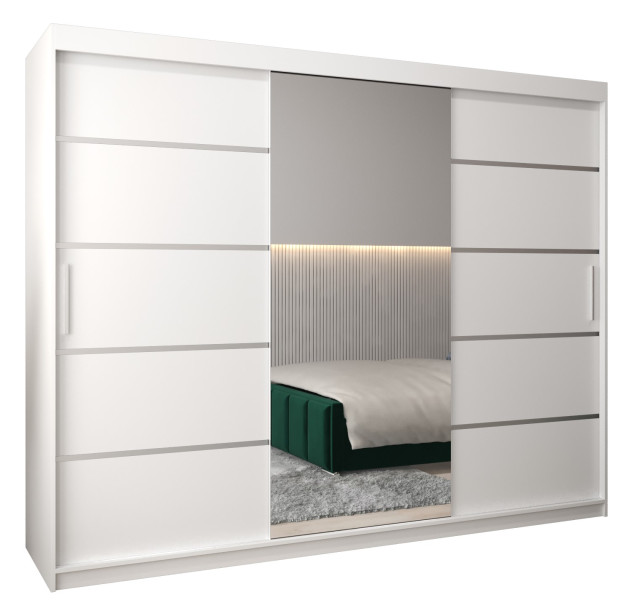 Szafa przesuwna Garderoba Verona 2 250 biały + biały 76412