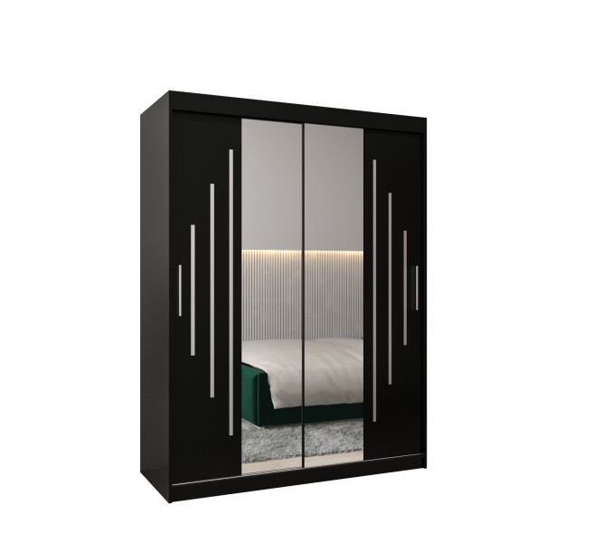 Szafa przesuwna Garderoba YORK 1 150 czarny/czarny 91531