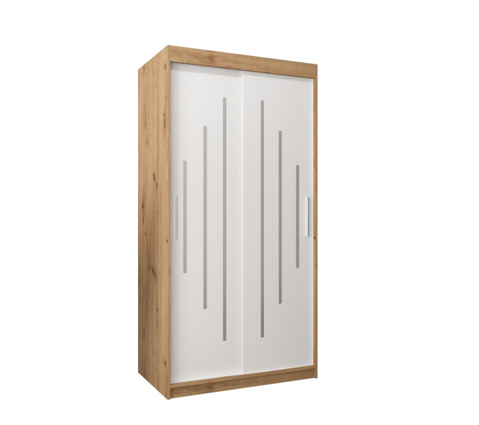 Szafa przesuwna Garderoba YORK 100 artisan/biały 88938