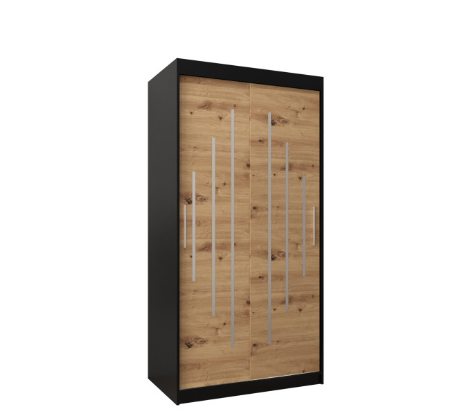 Szafa przesuwna Garderoba YORK 100 czarny/artisan 88927
