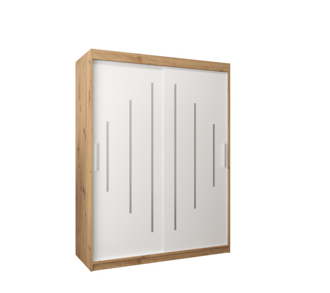 Szafa przesuwna Garderoba YORK 150 artisan/biały 88936