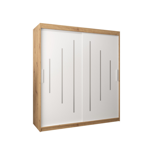 Szafa przesuwna Garderoba YORK 180 artisan/biały 88920