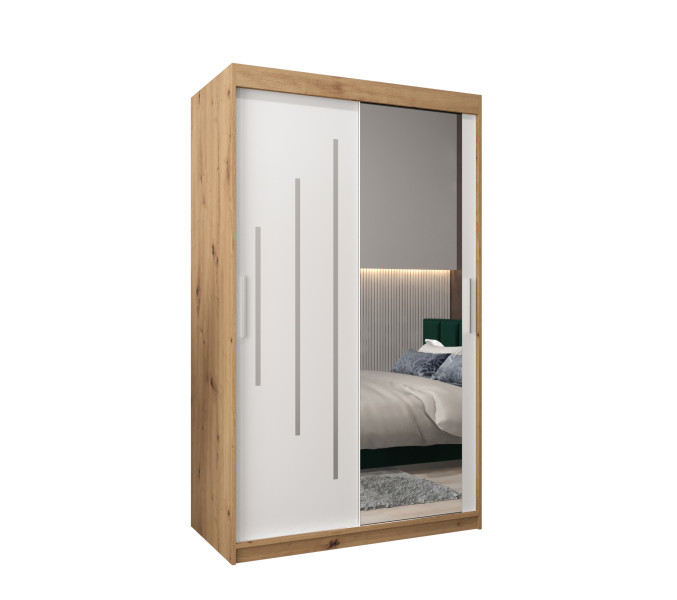 Szafa przesuwna Garderoba YORK 2 120 artisan/biały 97375