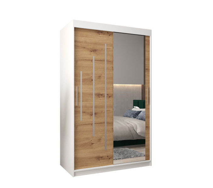 Szafa przesuwna Garderoba YORK 2 120 biały/artisan 97142
