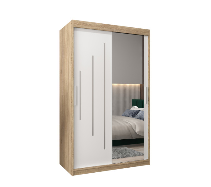 Szafa przesuwna Garderoba YORK 2 120 sonoma/biały 97504