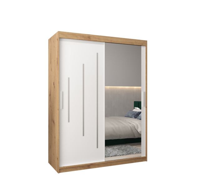Szafa przesuwna Garderoba YORK 2 150 artisan/biały 97439