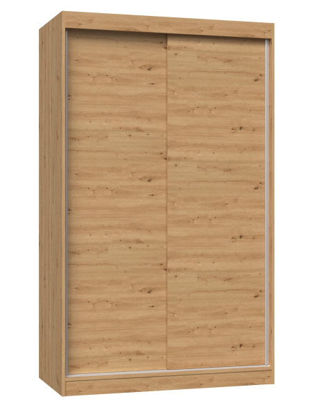 Szafa przesuwna Iga 120 cm drzwi przesuwne półki dąb artisan 121402