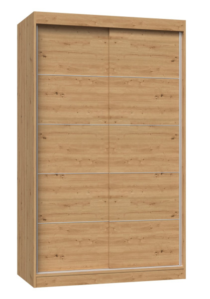 Szafa przesuwna Iga 120 cm drzwi ze szprosami dąb artisan 121409