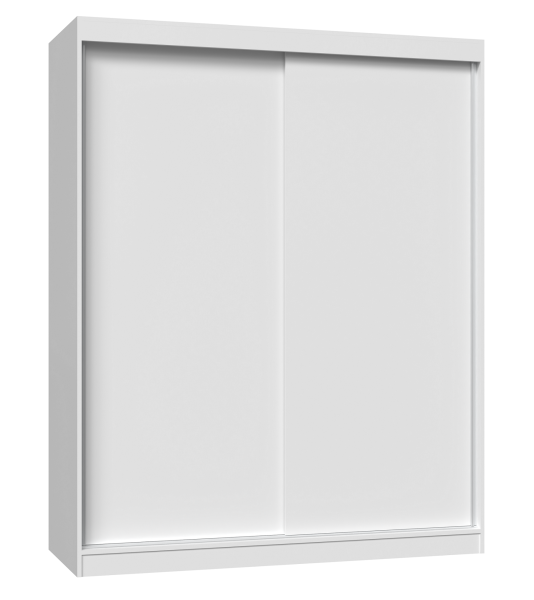 Szafa przesuwna Iga 160 cm drzwi przesuwne półki biel 121388
