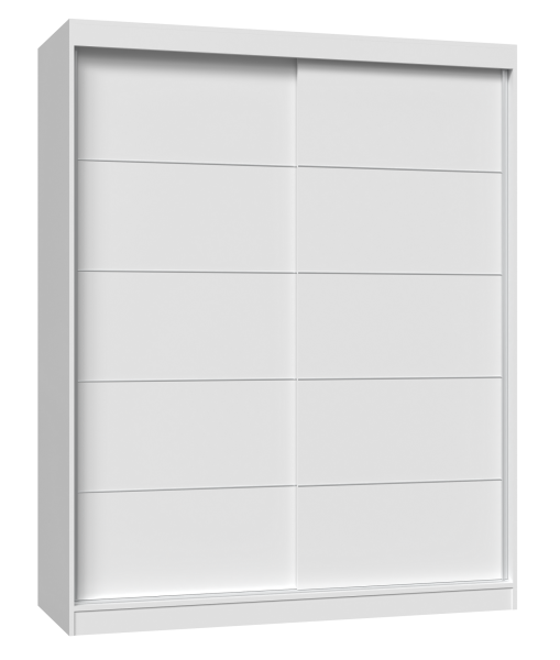 Szafa przesuwna Iga 160 cm drzwi przesuwne ze szprosami biel 121397