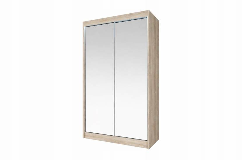 Szafa przesuwna LOKO3 dąb sonoma z lustrami 110 cm 1019998
