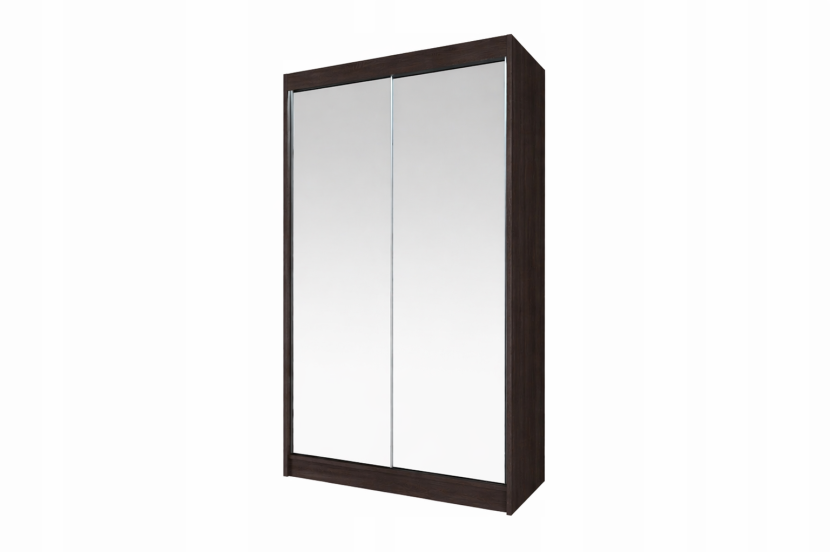 Szafa przesuwna LOKO3 wenge z lustrami 100 cm 1019874