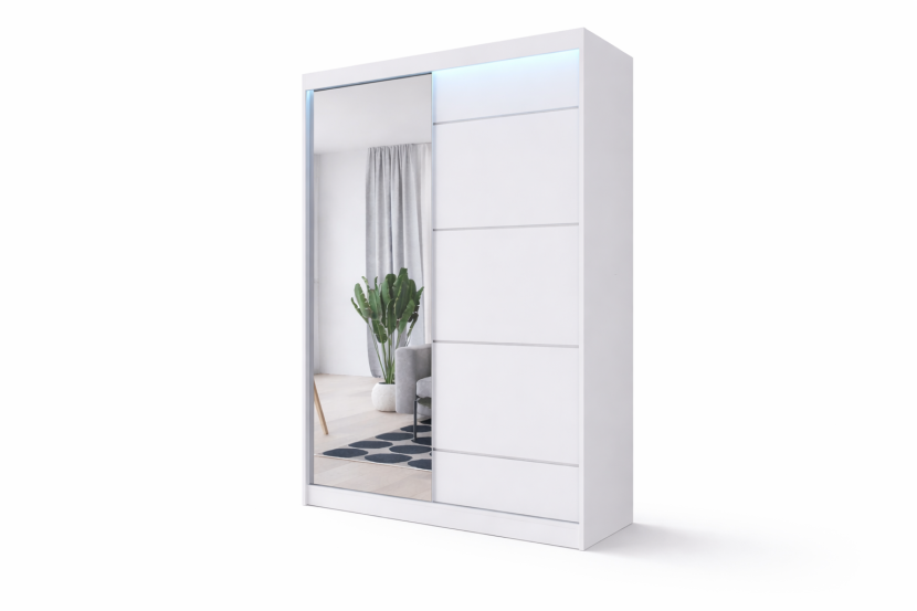 Szafa przesuwna LOKO5 110 cm biała 1003113