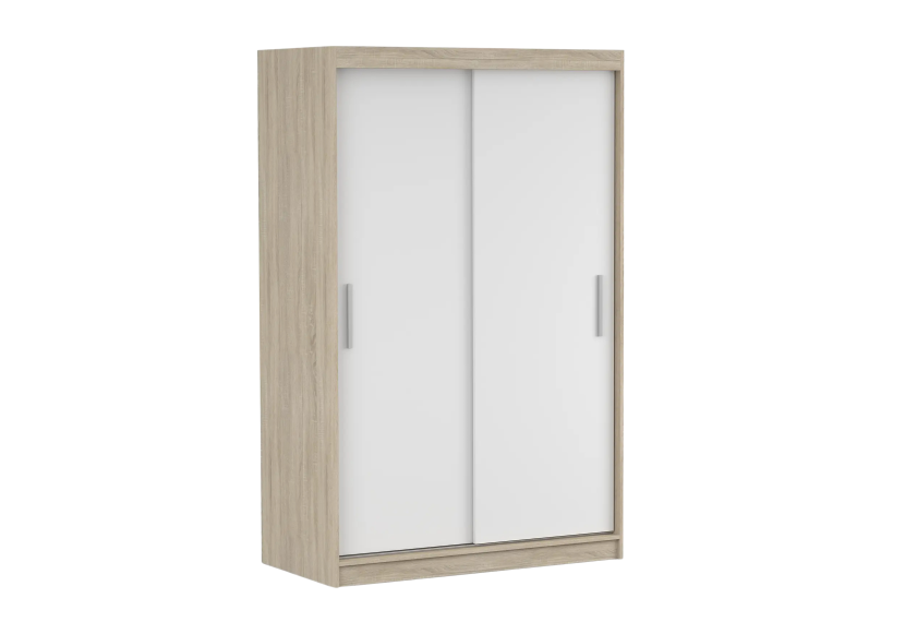 Szafa przesuwna NEOMI 04 120 cm Dąb sonoma/Biały mat 731232