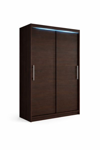 Szafa przesuwna NIKO 100cm wenge + srebrne dodatki 1003117