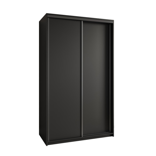 Szafa przesuwna NISSE 120 cm Czarna 739551