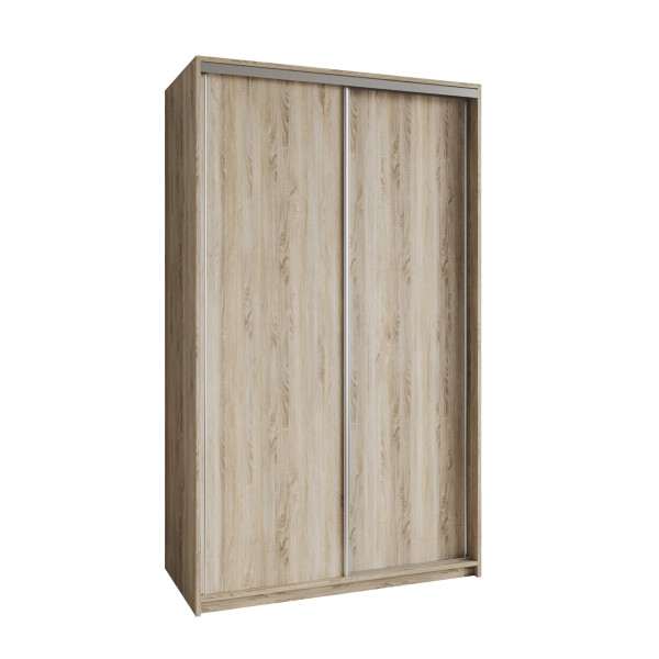 Szafa przesuwna NISSE 120 cm Dąb sonoma + Satyna 740724
