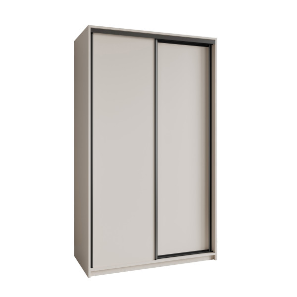 Szafa przesuwna NISSE 120 cm Kaszmir + Czarny 739550