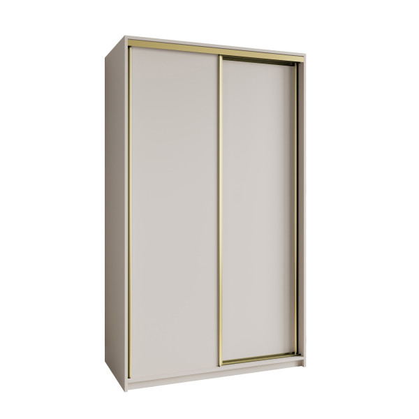 Szafa przesuwna NISSE 120 cm Kaszmir + Złoty 740837