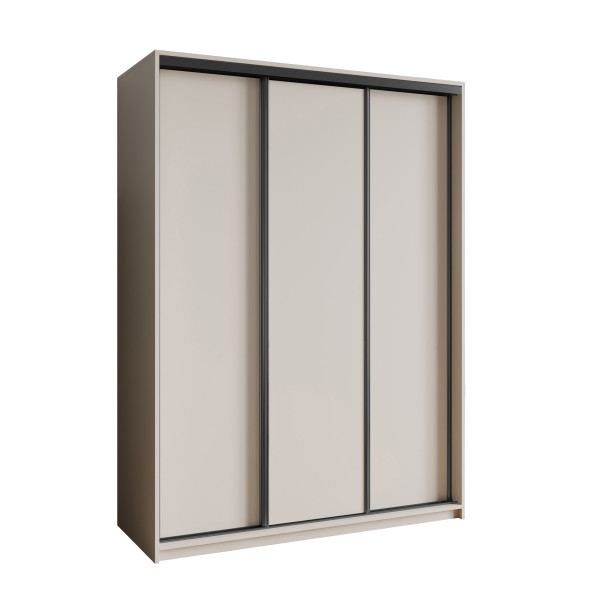 Szafa przesuwna NISSE 150 cm Kaszmir + Czarny 740746