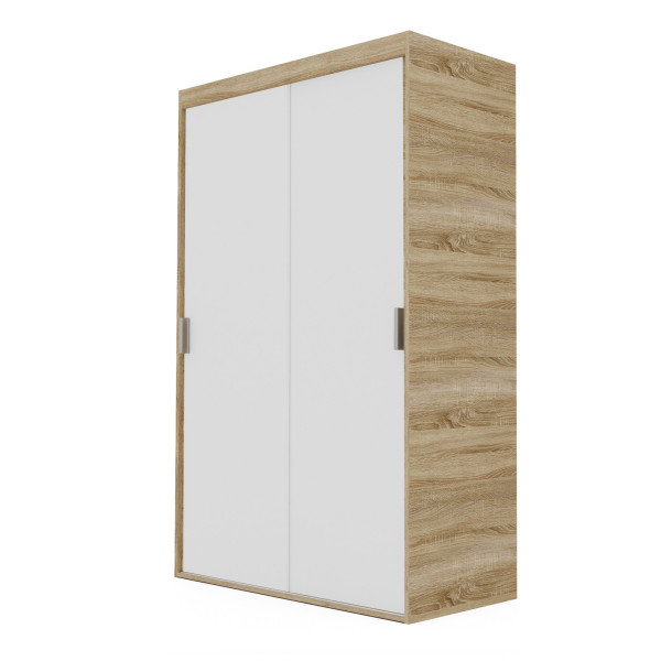 Szafa przesuwna PEDRI 120 cm - dąb sonoma/biała 722967