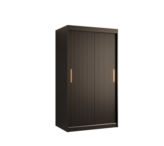 Szafa przesuwna RIFLO SLIM 1 100 czarny mat+ czarny mat 693235