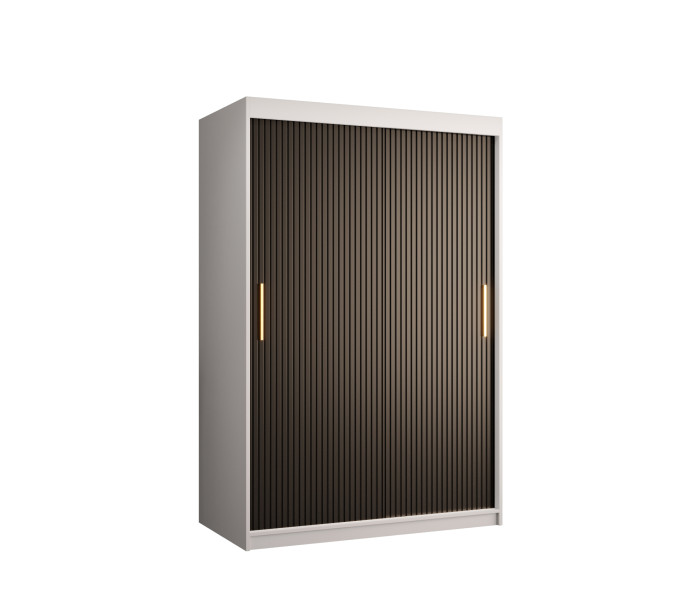 Szafa przesuwna RIFLO SLIM 1 120 biały mat + czarny mat 693249