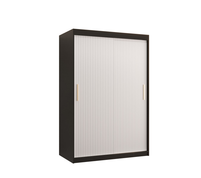 Szafa przesuwna RIFLO SLIM 1 120 czarny mat+ biały mat 693246
