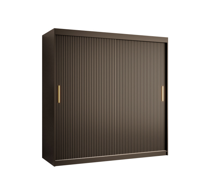 Szafa przesuwna RIFLO SLIM 1 180 czarny mat+ czarny mat 693232