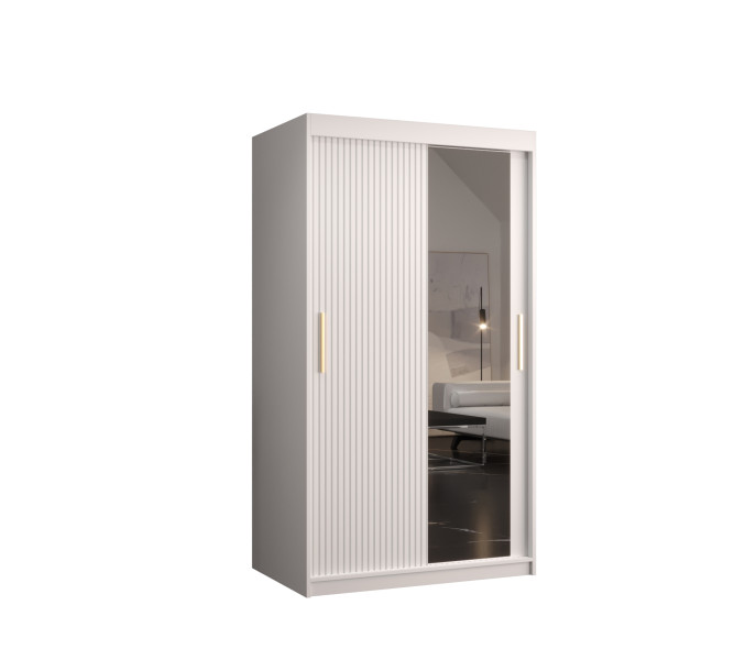 Szafa przesuwna RIFLO SLIM 2 100 biały mat + biały mat 693043