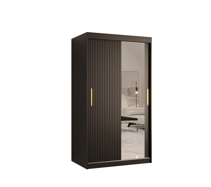 Szafa przesuwna RIFLO SLIM 2 100 czarny mat+ czarny mat 692962