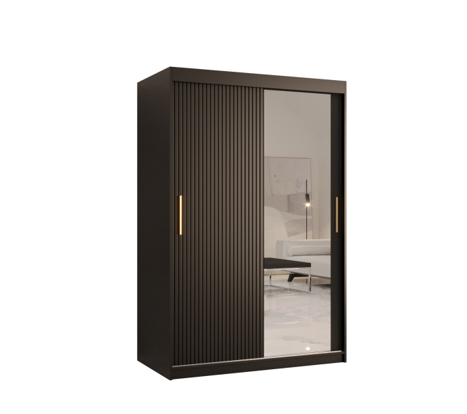 Szafa przesuwna RIFLO SLIM 2 120 czarny mat+ czarny mat 693037