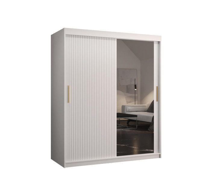 Szafa przesuwna RIFLO SLIM 2 150 biały mat + biały mat 693114
