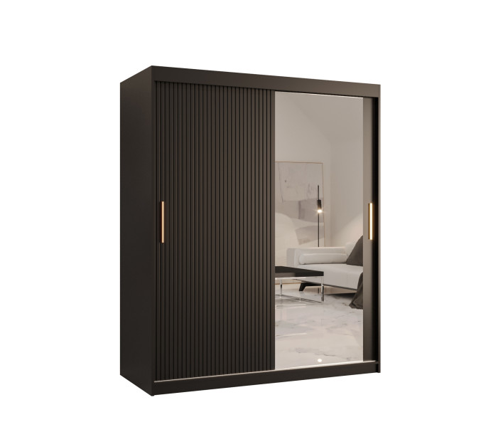 Szafa przesuwna RIFLO SLIM 2 150 czarny mat+ czarny mat 693109