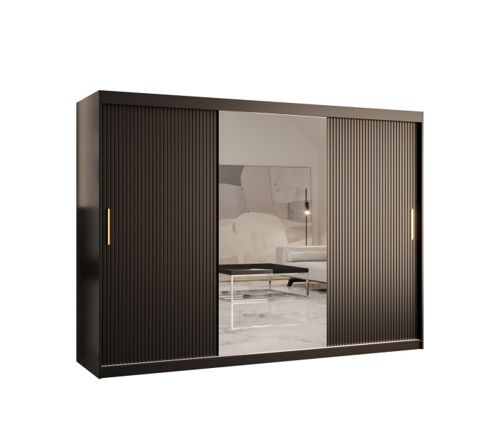 Szafa przesuwna RIFLO SLIM 2 250 czarny mat+ czarny mat 693004