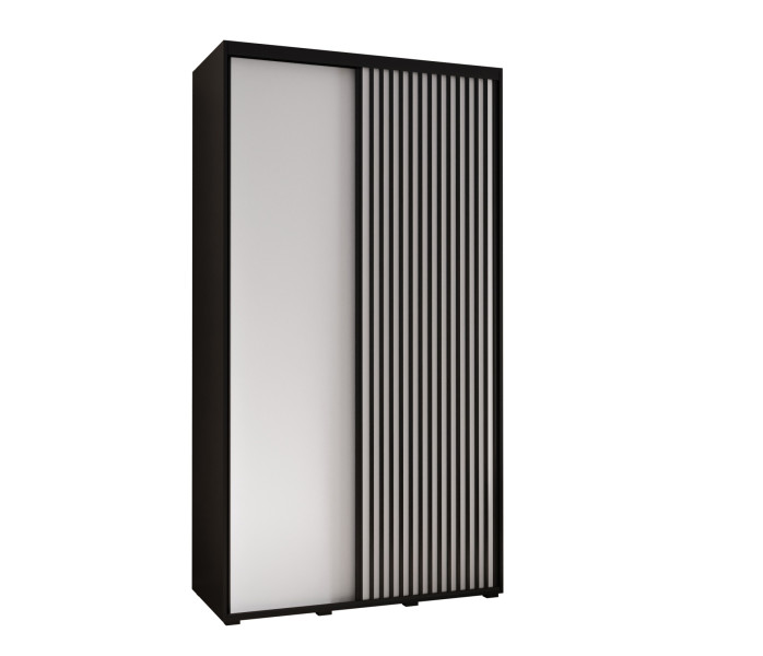 Szafa przesuwna SAPPORO 1 140 gł. 60 czarny/biały 325157