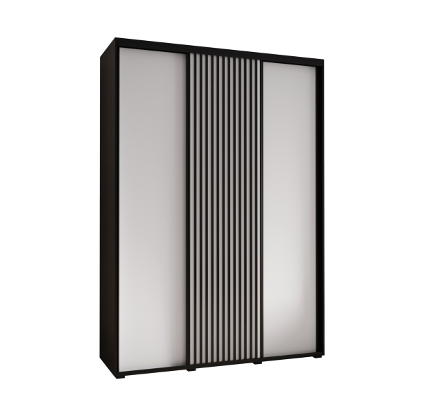 Szafa przesuwna SAPPORO 1 180 gł. 60 czarny/biały 325894